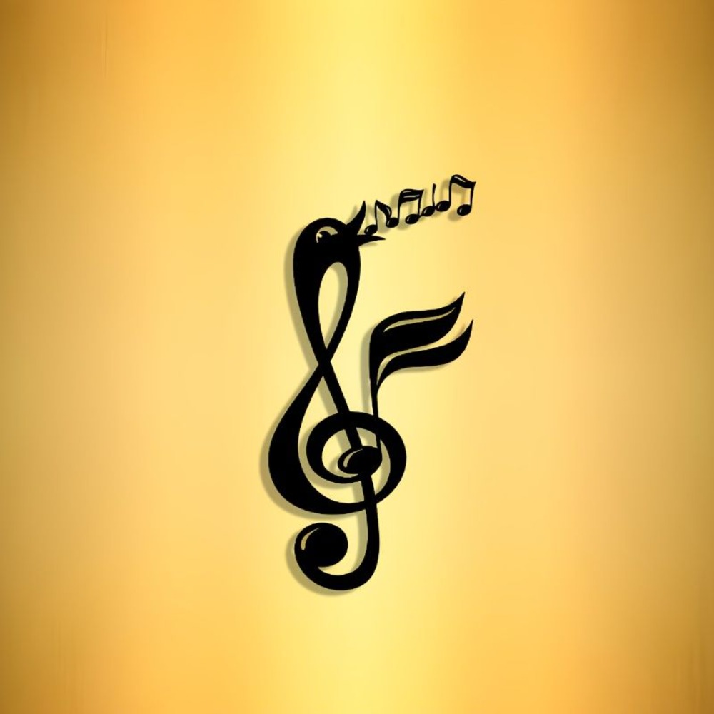 Interior Design Of Cafe - CIFbuy Metal Wall Art Musical Note