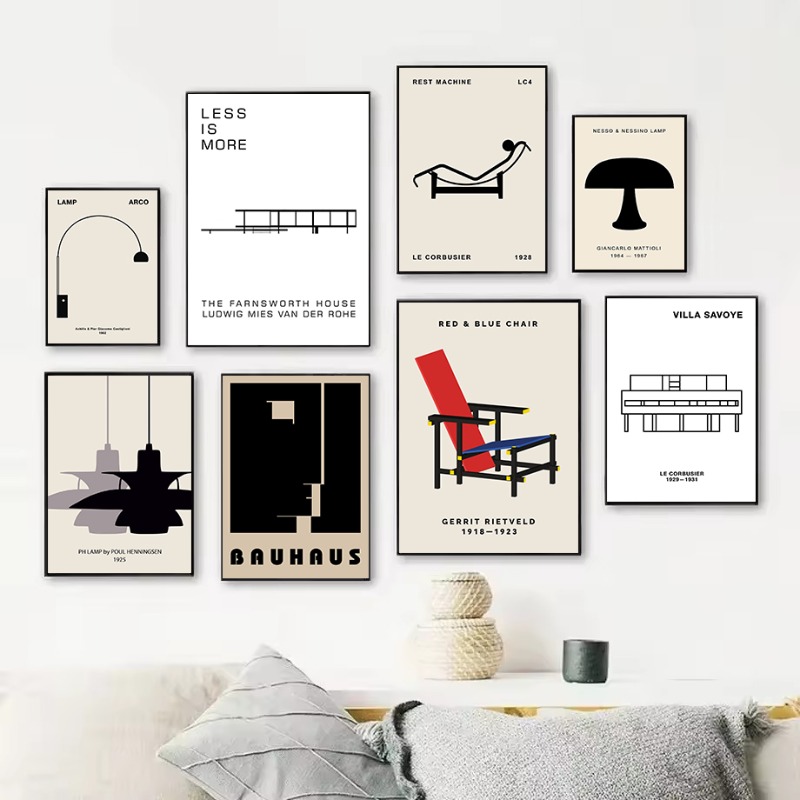 Interior Designer - Classic Farnsworth House Bauhaus Design Abstract