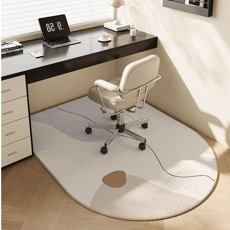 Printed Rug Abstract - VIKAMA Irregular Abstract Line Office Desk