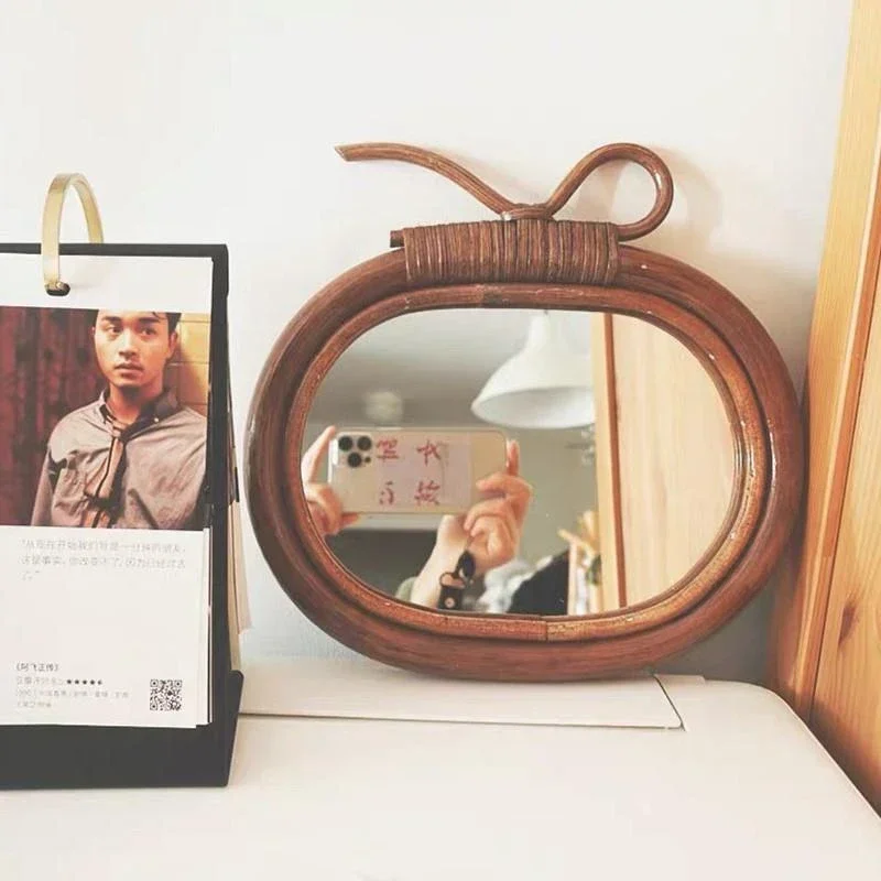 Natural Rattan Round Vanity Mi - огляд і ціна Rattan Mirror Round