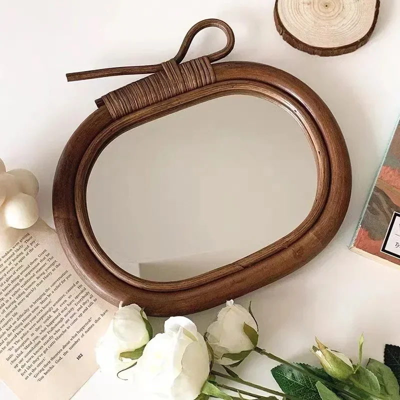 Natural Rattan Round Vanity Mi - огляд і ціна Rattan Mirror Round