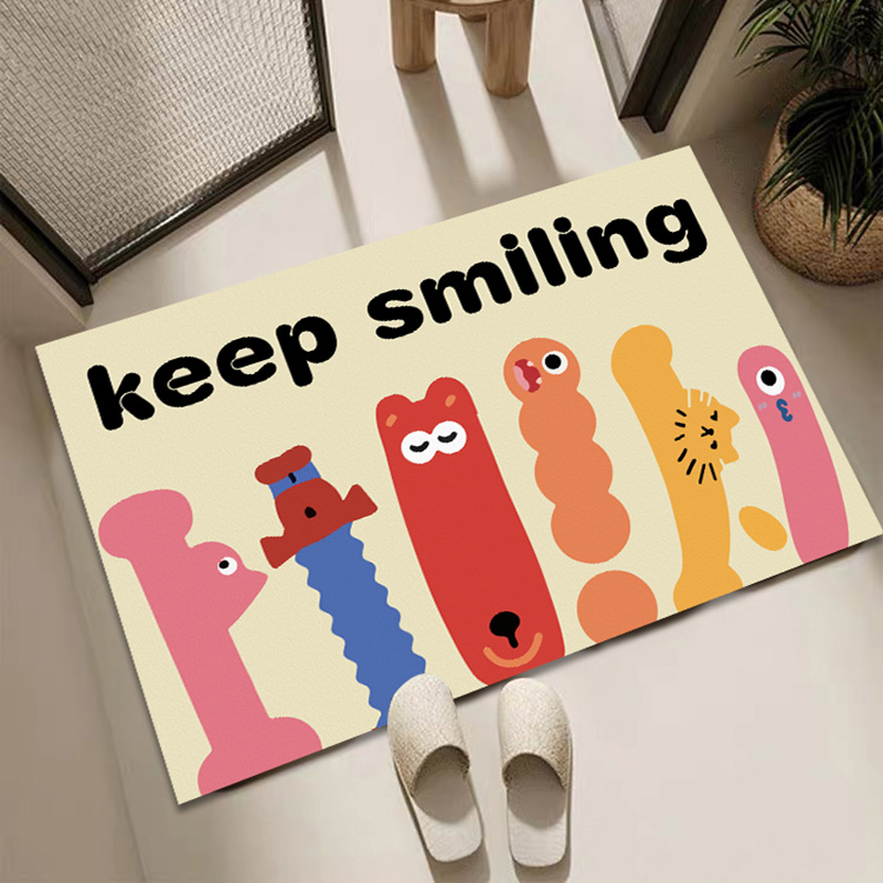Cute Cartoon Abstract Monster  - огляд і ціна Printed Rug Abstract