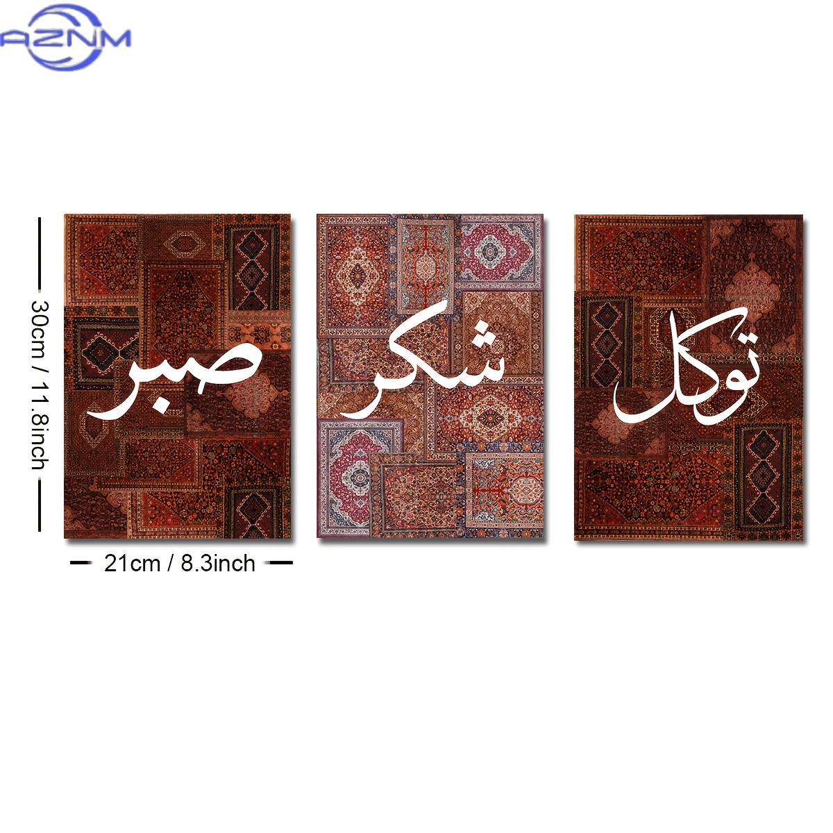 2D FLAT 3pcs Set Unframed Boho - огляд і ціна Printed Rug Abstract