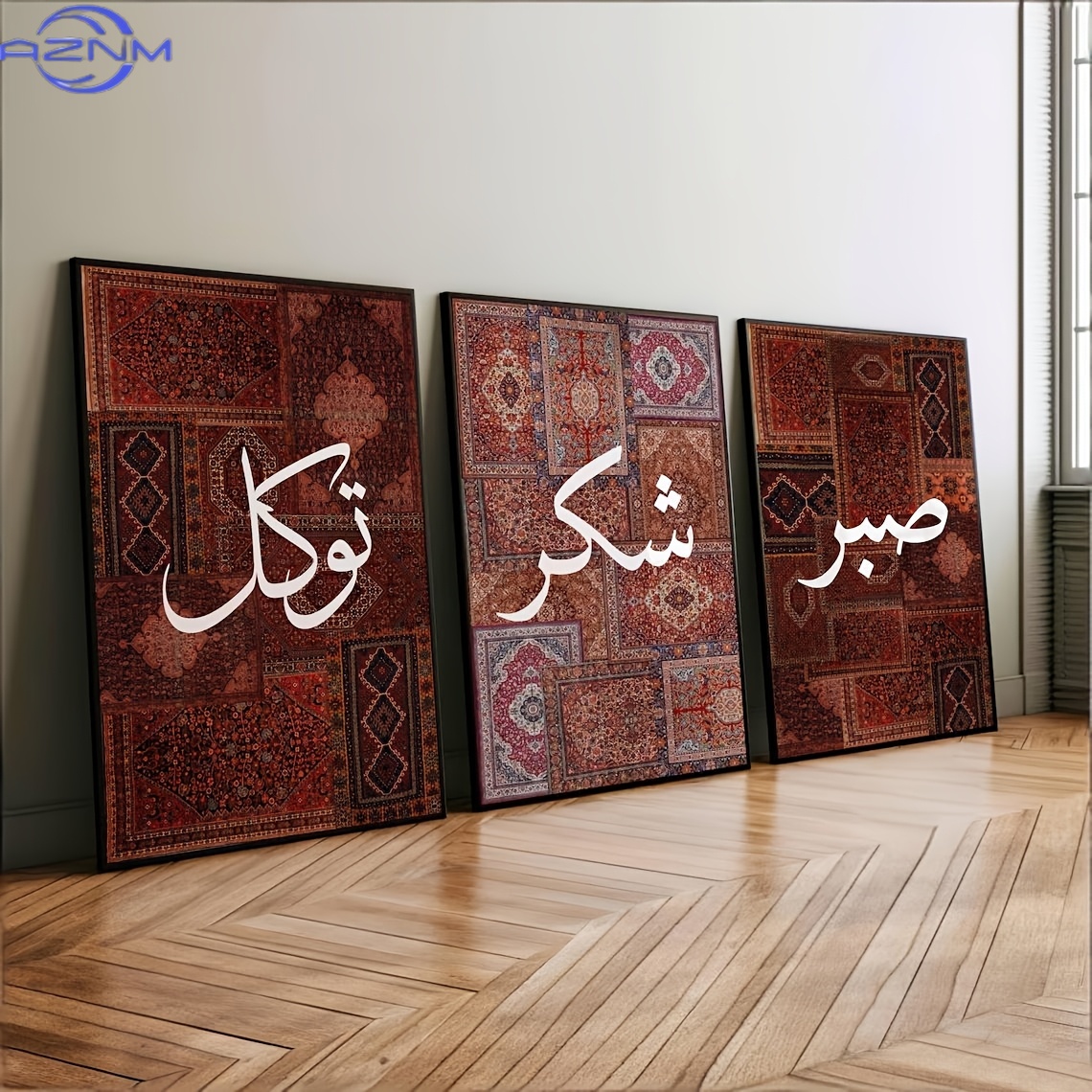 2D FLAT 3pcs Set Unframed Boho - огляд і ціна Printed Rug Abstract