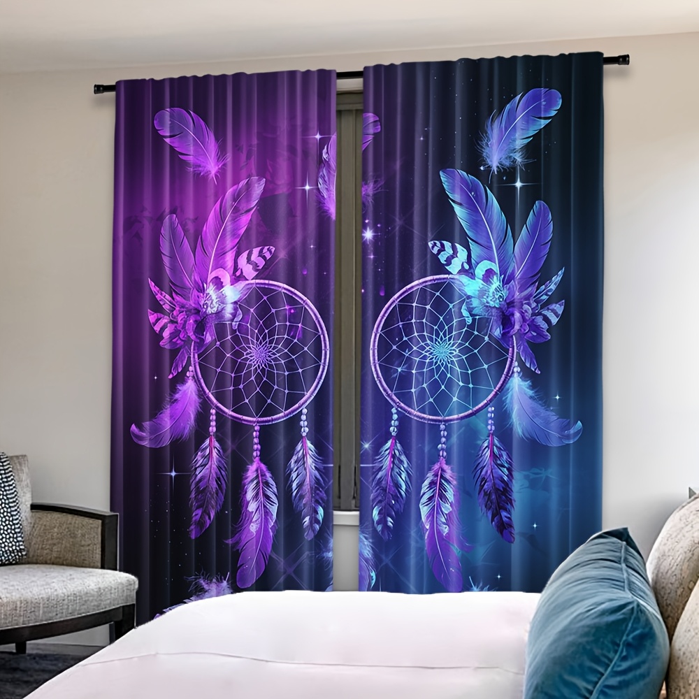 Purple Dreamcatcher Curtains F - огляд і ціна Interior Design Of Cafe