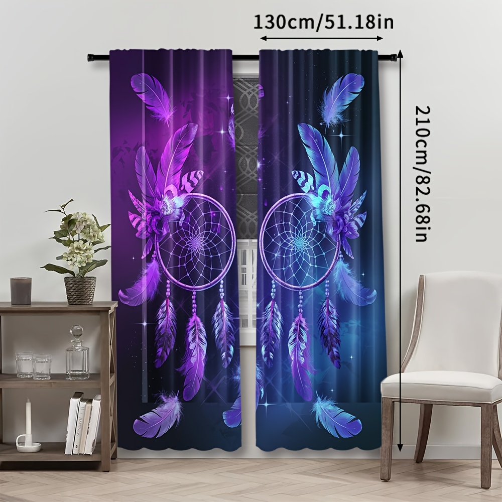 Purple Dreamcatcher Curtains F - огляд і ціна Interior Design Of Cafe