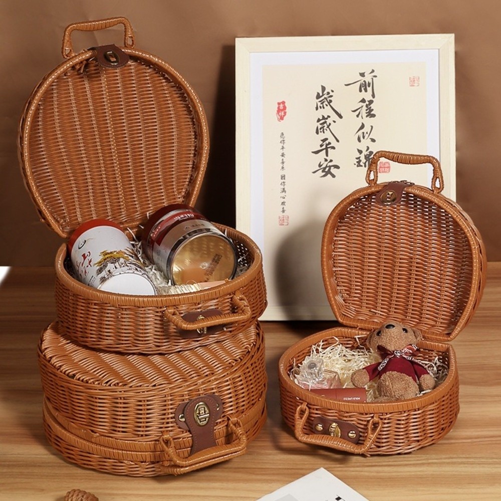 Creative Round Storage Basket  - огляд і ціна Woven Basket Set