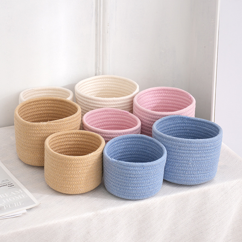 Handmade Woven Cotton Rope Wov - огляд і ціна Woven Basket Set