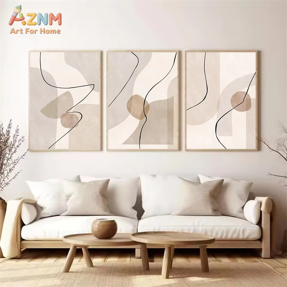 Abstract Beige Geometry Line W - огляд і ціна Interior Design Drawing