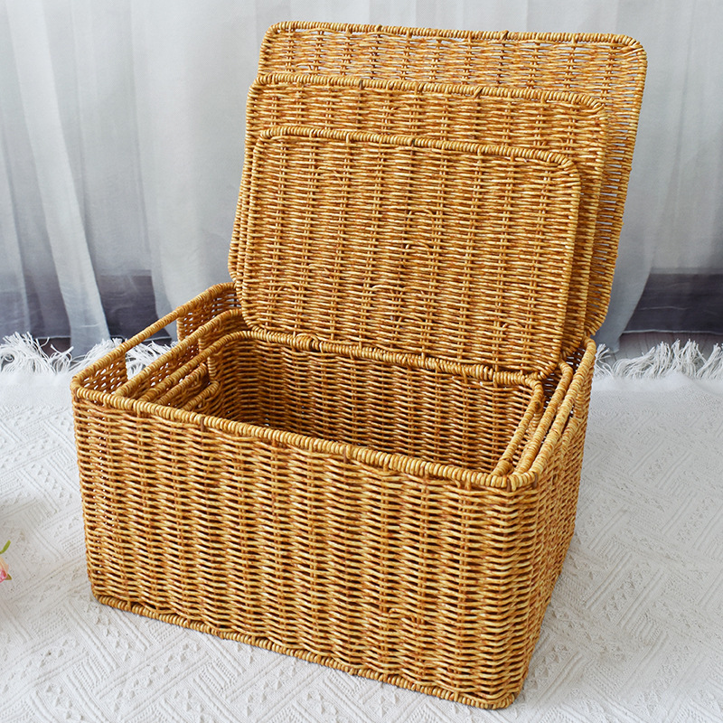 Rattan woven oversized storage - огляд і ціна Woven Basket Set