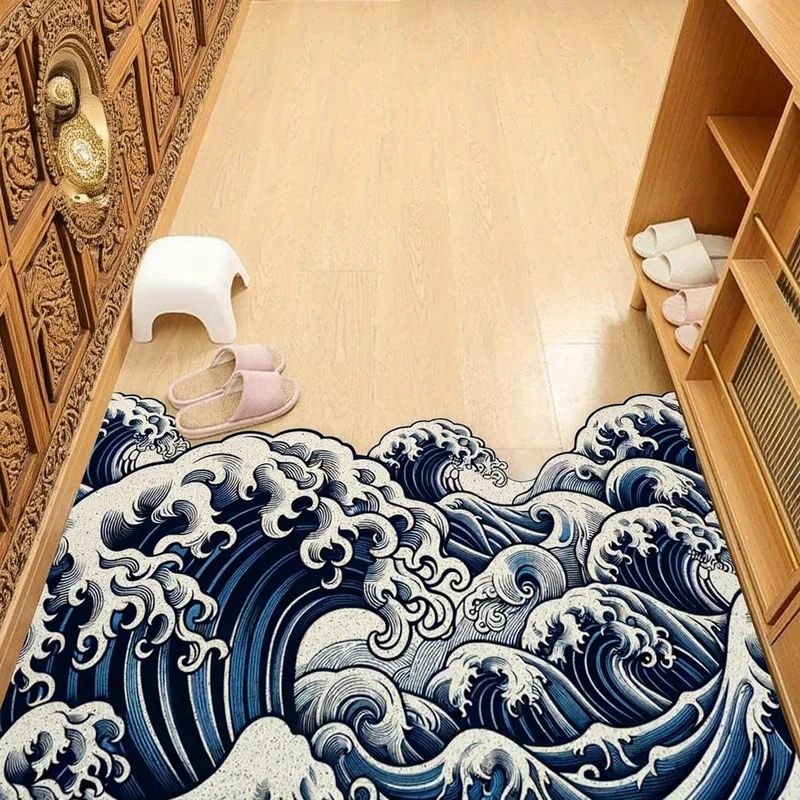 VIKAMA Abstract Wave Design Ru - огляд і ціна Printed Rug Abstract