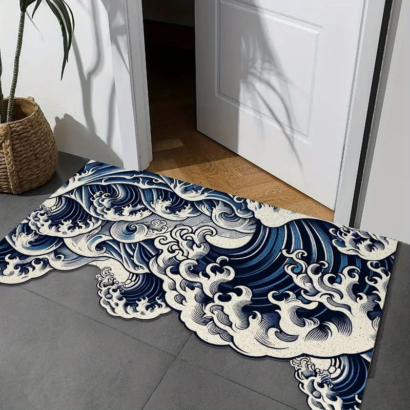 VIKAMA Abstract Wave Design Ru - огляд і ціна Printed Rug Abstract