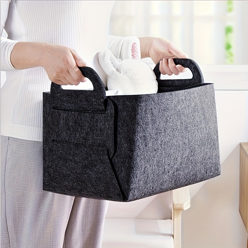 3PCS Felt Storage Bins With Ha - огляд і ціна Woven Basket Set