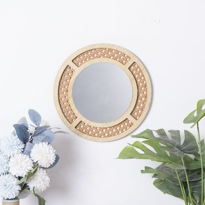 Creative Decorative Mirror Han - огляд і ціна Rattan Mirror Round