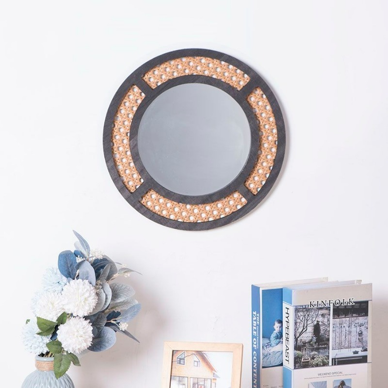 Creative Decorative Mirror Han - огляд і ціна Rattan Mirror Round