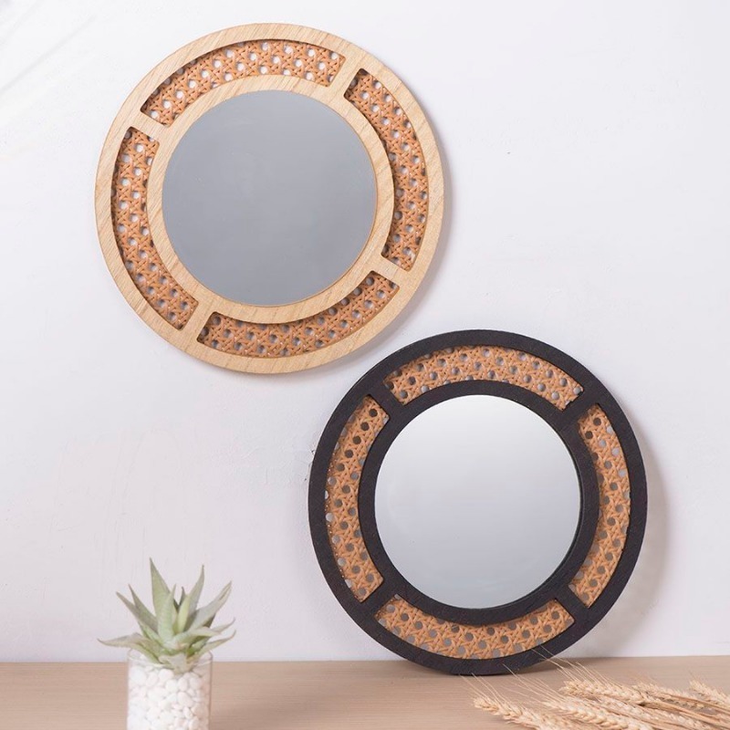 Creative Decorative Mirror Han - огляд і ціна Rattan Mirror Round