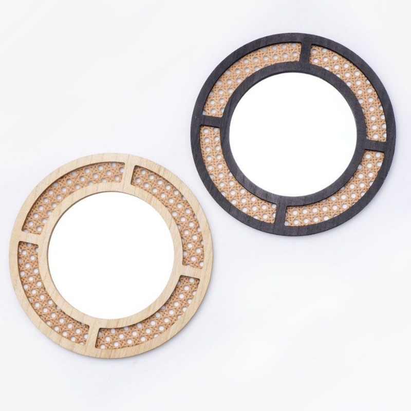 Creative Decorative Mirror Han - огляд і ціна Rattan Mirror Round