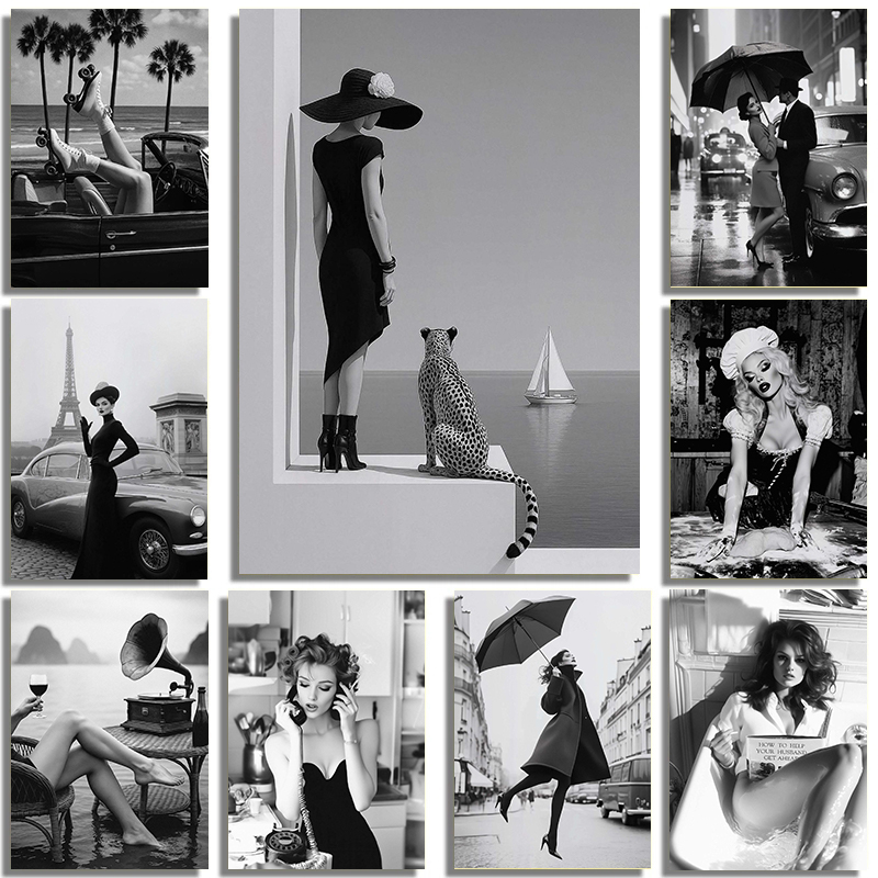 Black And White Fashion Street - огляд і ціна Interior Design Drawing