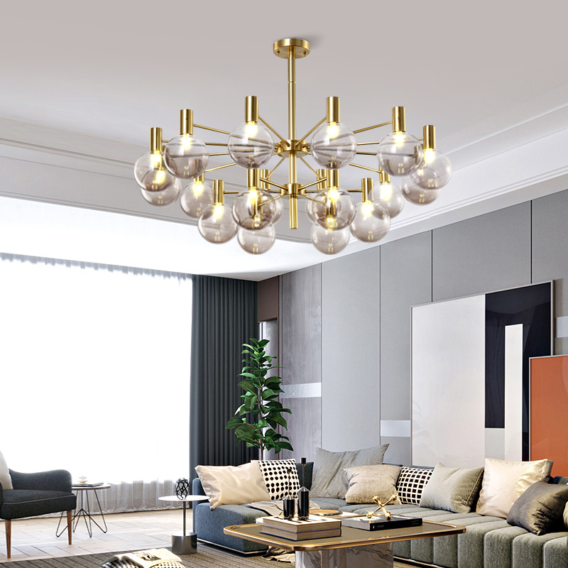 Luxury glass ball chandelier s - огляд і ціна Interior Design Of Cafe