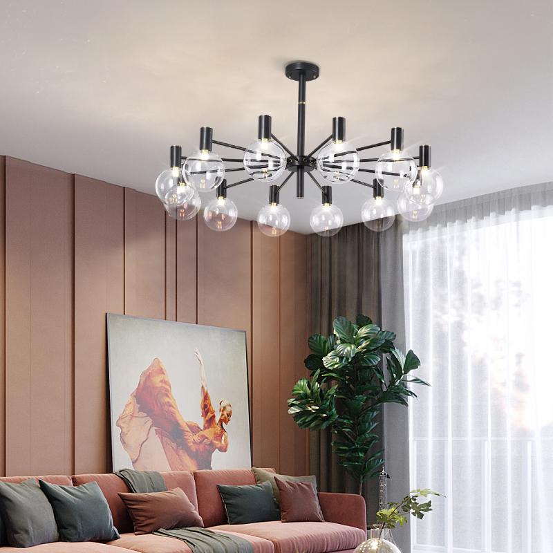 Luxury glass ball chandelier s - огляд і ціна Interior Design Of Cafe