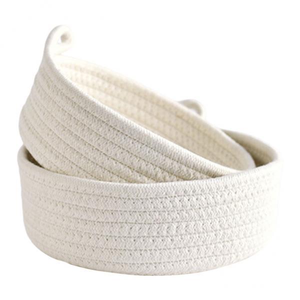 Small Basket Woven Cotton Rope - огляд і ціна Woven Basket Set