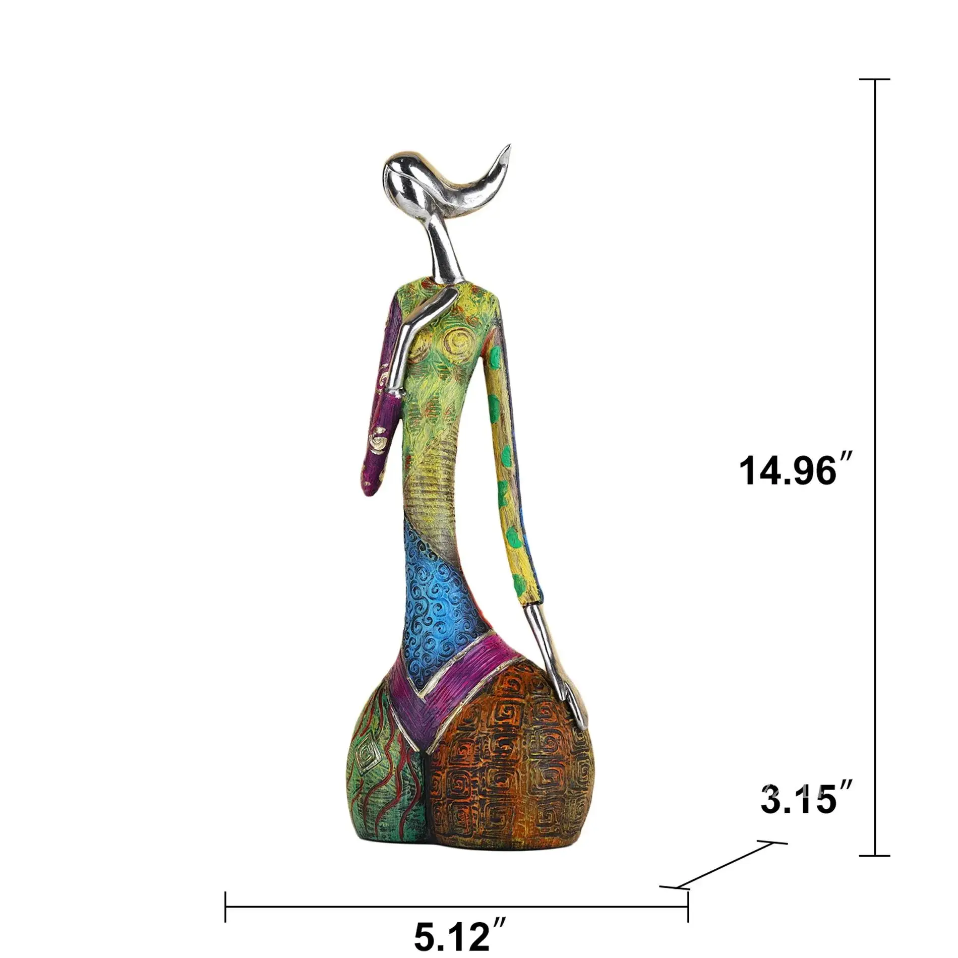Painting Woman Resin Statue Fi - огляд і ціна Interior Design Drawing