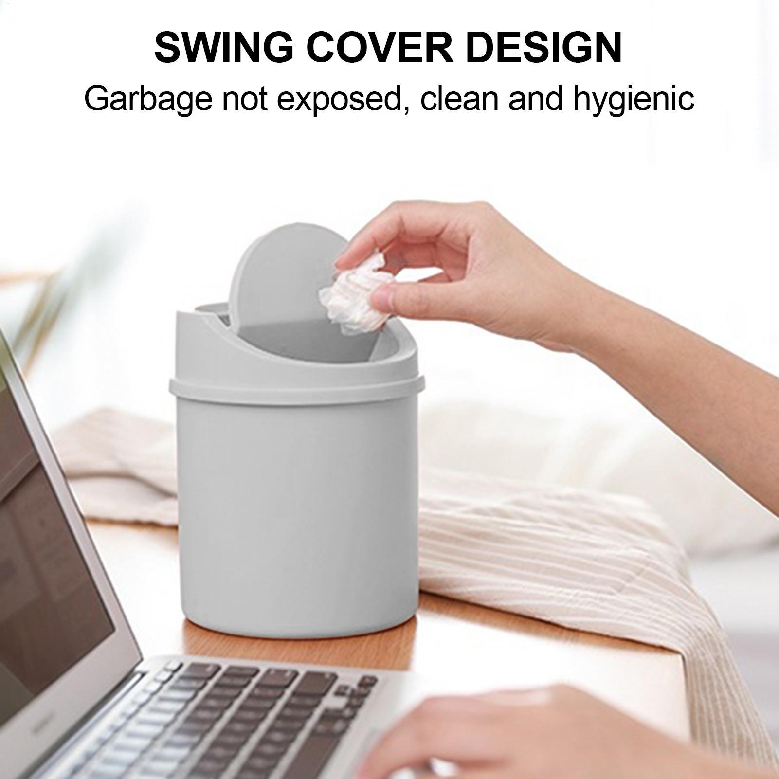 Mini Desktop Trash Can with Li - огляд і ціна Interior Design Your Room