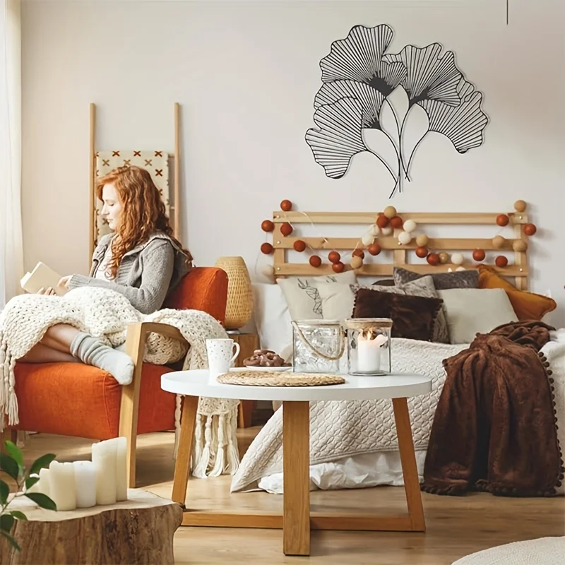 Ginkgo Leaf Wall Decoration Me - огляд і ціна Interior Design Of Cafe