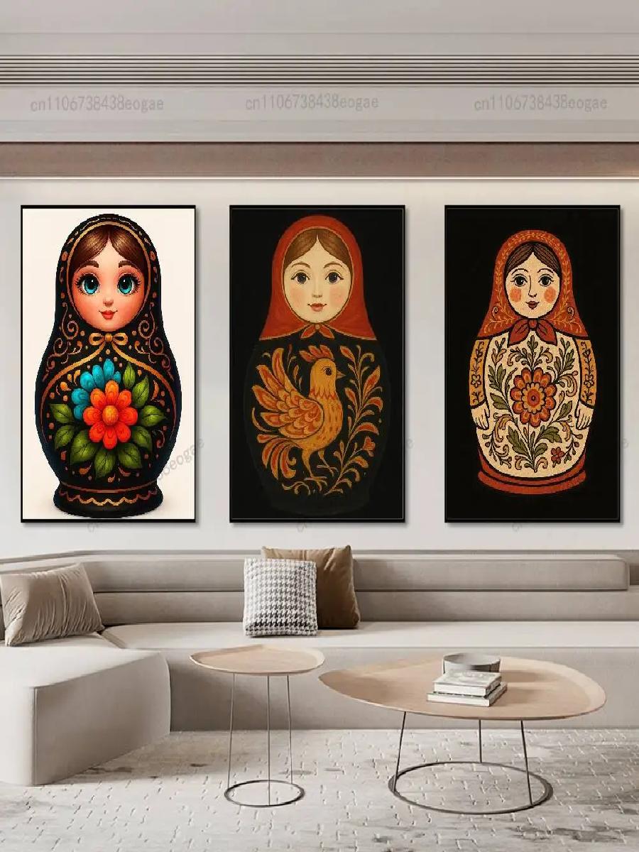 Dolls Matryoshka Russian Art P - огляд і ціна Interior Design Of Cafe