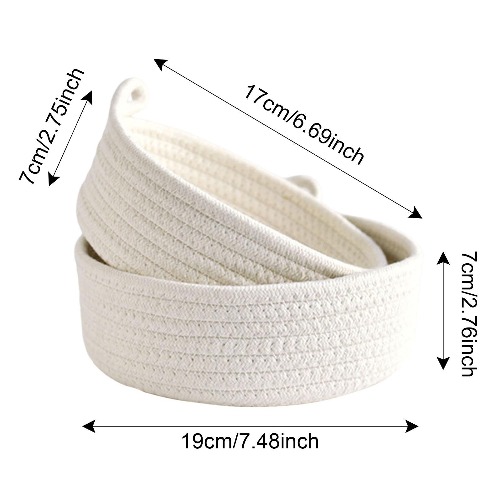 Round Small Woven Baskets Cott - огляд і ціна Woven Basket Set
