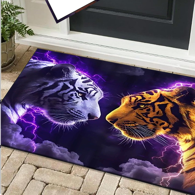 Tiger faces rug with electric  - огляд і ціна Interior Design Your Room