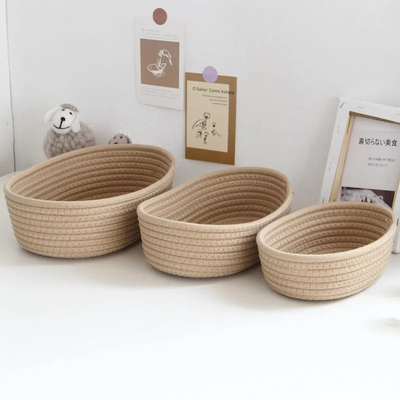 Nordic Cotton Rope Woven Stora - огляд і ціна Woven Basket Set