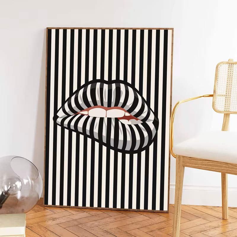 Simple and Abstract Striped Li - огляд і ціна Interior Design Drawing
