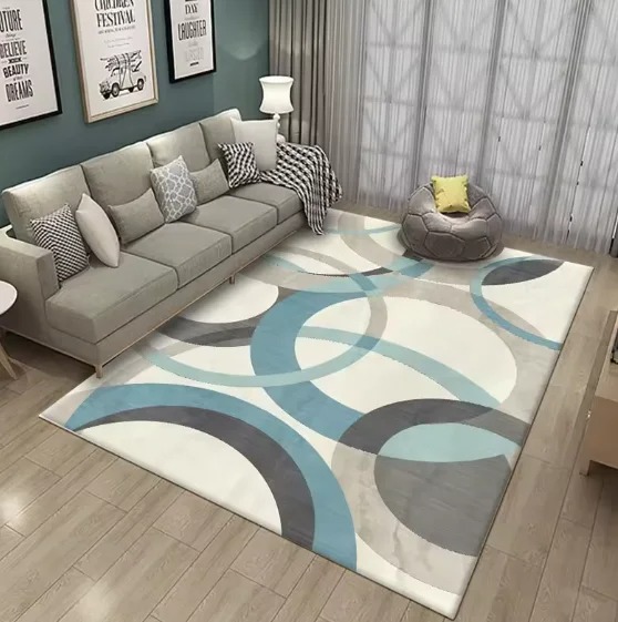 Modern Abstract Geometric Carp - огляд і ціна Printed Rug Abstract
