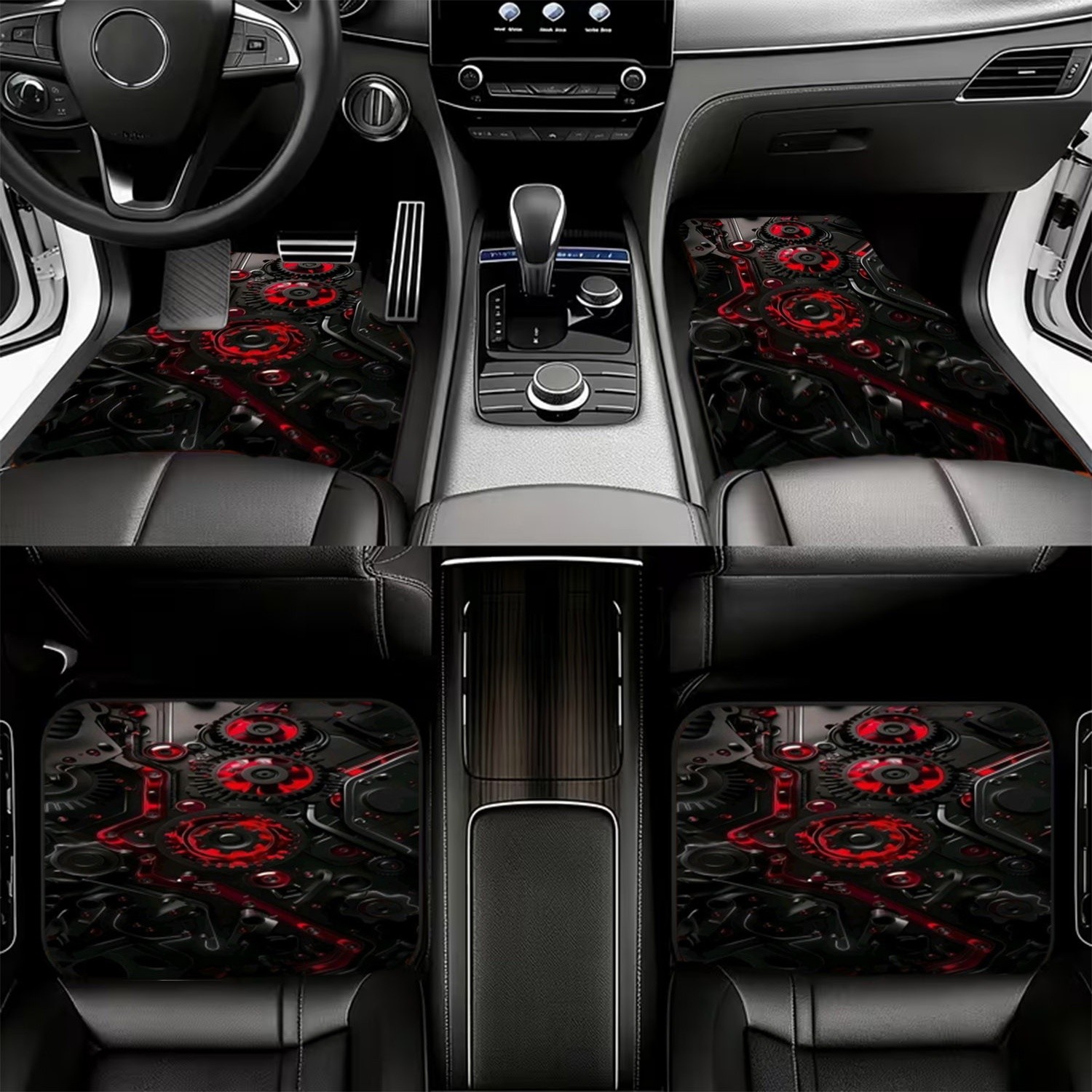 4pcs Car Floor Mats, Futuristi - огляд і ціна Interior Design Industrial Style