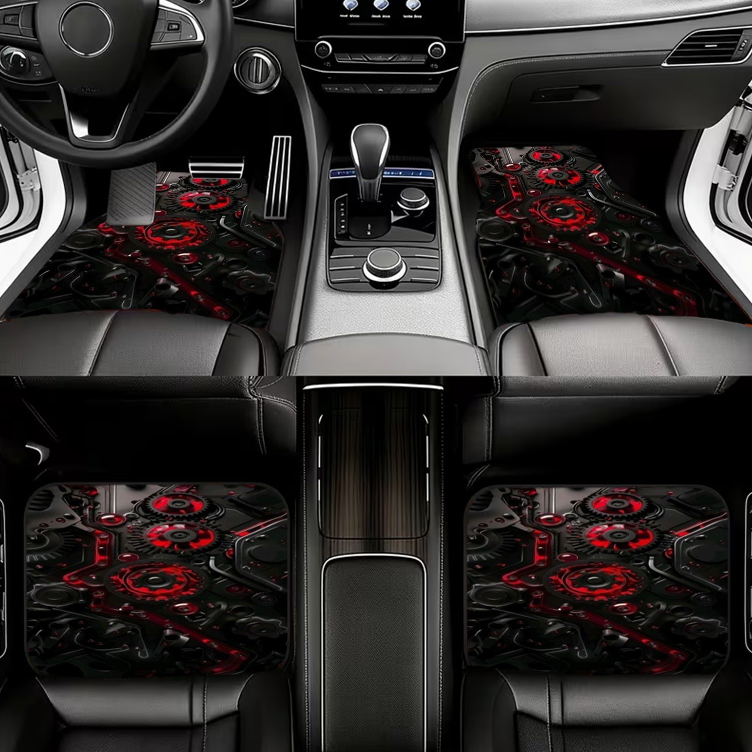 4pcs Car Floor Mats, Futuristi - огляд і ціна Interior Design Industrial Style